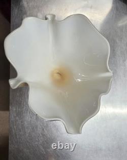 Jozefina Krosno Poland Handkerchief Blown Glass Vase Large Rare Centerpiece