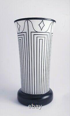 Jugendstil Josef Hoffmann Wiener Werkstätte Vase Glass Überfang Art Deco
