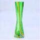 K1479a Usa 1960s Vintage Art Glass Vase Flower Base Glass Interior Mid Century