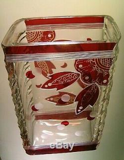 Karl Palda Art Deco Glass Vase