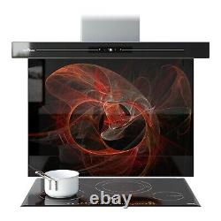 Kitchen Glass Splashback Toughened Tile Cooker ANY SIZE Abstract Print Art WxH