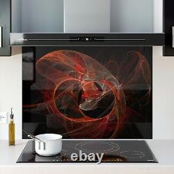 Kitchen Glass Splashback Toughened Tile Cooker ANY SIZE Abstract Print Art WxH