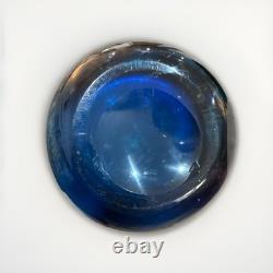 Knobbly Vase Whitefriars Art Glass Kingfisher Blue c1950s 9612 Fabulous