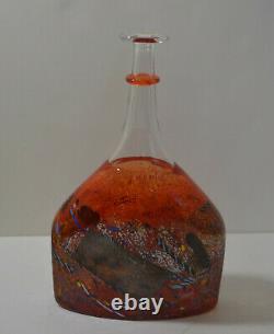 Kosta Boda Art Glass Signed Bertil Vallien Vase Bottle # 89725