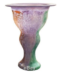 Kosta Boda Art Glass Vase Signed K. Engman Vase Artist Collection