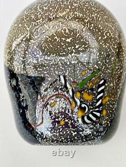 Kosta Boda Rare Art Glass Vase 59431 Signed By Artist Bertil Vallien