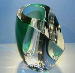 Kosta Boda Vase Mirage Art Crystal Glass Goran Warff New In Box