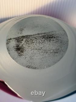 LARGE James R. Wilbat Art Glass Vase Paperweight 1995 Colorful Abstract 14 in