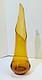 Le Smith Honey Amber Smoothie Swung Glass Vase 21 Mcm Wide Mouth