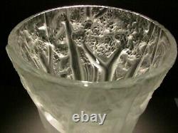 LG BAROLAC JOSEF INWALD FOREST Vase Art Glass Lk Desna Lalique Daum CZECH