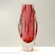Lovely Vtg Murano Italy Mandruzzato Vase 6½ Facets Italian Art Glass Cut