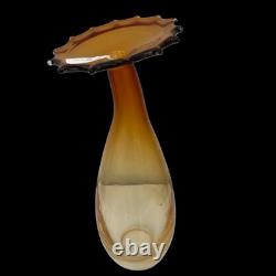 La Murrina Virtuosisimi Bud Vase Amber Italian Quality Murano Art Glass 12x5