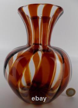 Labelled Murano A Trevisan large a canne art glass vase