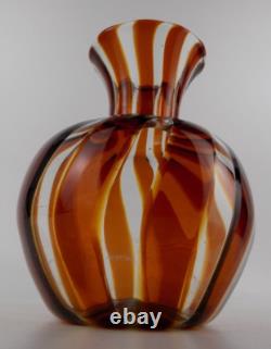 Labelled Murano A Trevisan large a canne art glass vase