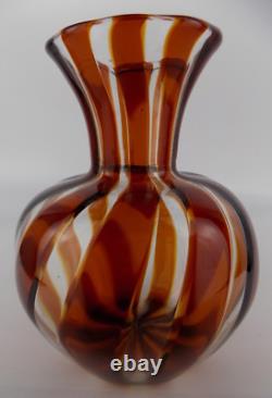 Labelled Murano A Trevisan large a canne art glass vase