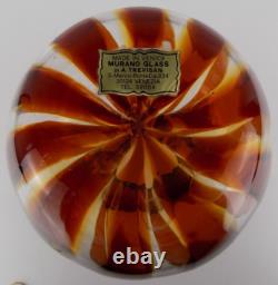 Labelled Murano A Trevisan large a canne art glass vase