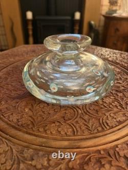 Large 1.6kg Murano A. V. E. M. Art Glass Vase Bullicante & Star Murrine MCM