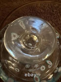 Large 1.6kg Murano A. V. E. M. Art Glass Vase Bullicante & Star Murrine MCM