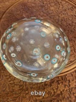 Large 1.6kg Murano A. V. E. M. Art Glass Vase Bullicante & Star Murrine MCM
