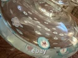 Large 1.6kg Murano A. V. E. M. Art Glass Vase Bullicante & Star Murrine MCM