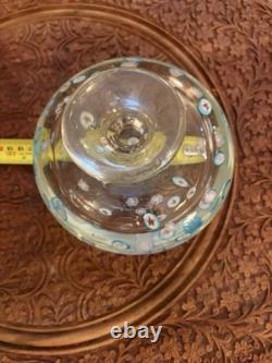 Large 1.6kg Murano A. V. E. M. Art Glass Vase Bullicante & Star Murrine MCM