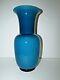 Large 14 Signed Venini Murano Opalino Art Glass Vase 496