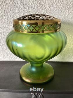 Large Art Nouveau Loetz, Kralik or Rindskopf Iridescent Vase. C1900