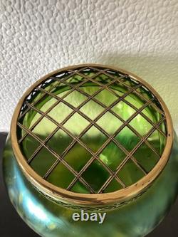 Large Art Nouveau Loetz, Kralik or Rindskopf Iridescent Vase. C1900