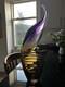 Large Czech 1960-70s Sommerso Glass Vase 50cm Amethyst Amber Hospodka Style Mcm
