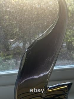 Large Czech 1960-70s Sommerso Glass Vase 50cm Amethyst Amber Hospodka Style MCM