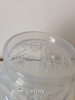 Large French Opalescent Art Deco Glass Vase 30's