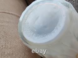 Large French Opalescent Art Deco Glass Vase 30's