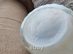 Large French Opalescent Art Deco Glass Vase 30's