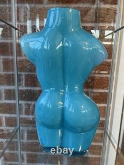 Large Male & Female Torso Art Glass (012650VE) 40cm