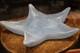 Large Mid Century Czech Opaline Glass Star Bowl 34cm Bohemian Art Glass