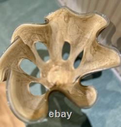 Large Murano Glass Handkerchief Makora Krosno Vase Poland Handmade VGC