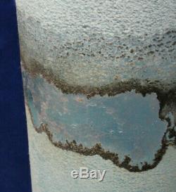 Large Vintage Alfredo Barbini Murano Scavo Art Glass Vase / Bowl Signed 1960