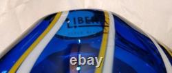 Large Vintage Hand-blown LIBERA (Czech Republic) Abstract Art Glass Vase Heavy