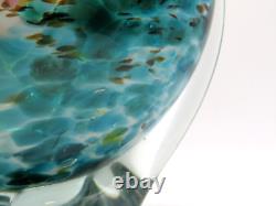 Large Vintage Maltese Mdina Art Glass Lollipop Vase signed Circa 1970