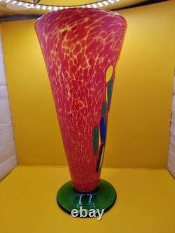 Large Vintage Murano 32cm Vase Made of Modern Murano Glass Paste. Rare Find VGC
