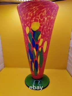 Large Vintage Murano 32cm Vase Made of Modern Murano Glass Paste. Rare Find VGC