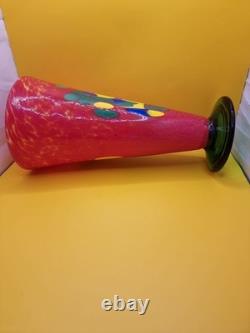 Large Vintage Murano 32cm Vase Made of Modern Murano Glass Paste. Rare Find VGC