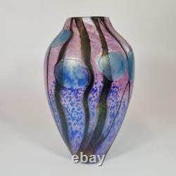 Liberty Iridescent Art Glass Vase Liberty 125th Anniversary 28cm High