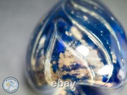Lily Vase Cobalt Blue Mix Hand Blown Art Glass Vase Art Nouveau Style