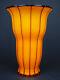 Loetz Ausfuehrung 157 Orange & Black Glass Vase 1914 Art Deco Tango Bohemian