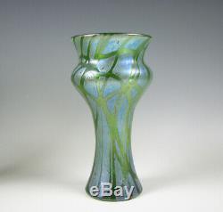 Loetz Austrian/Bohemian Art Glass Cabinet Size Vase Pampas