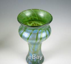 Loetz Austrian/Bohemian Art Glass Cabinet Size Vase Pampas