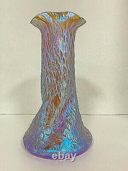 Loetz Candia Diaspora Art Nouveau Twist Form Vase
