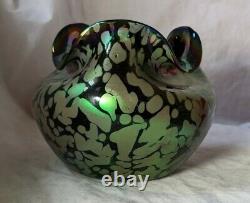 Loetz Era Iridescent Art Glass Vase Czech Bohemian Nouveau No Reserve