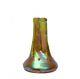 Loetz Iridescent Double Tree Trunk Art Glass 6.25 Inch Vase